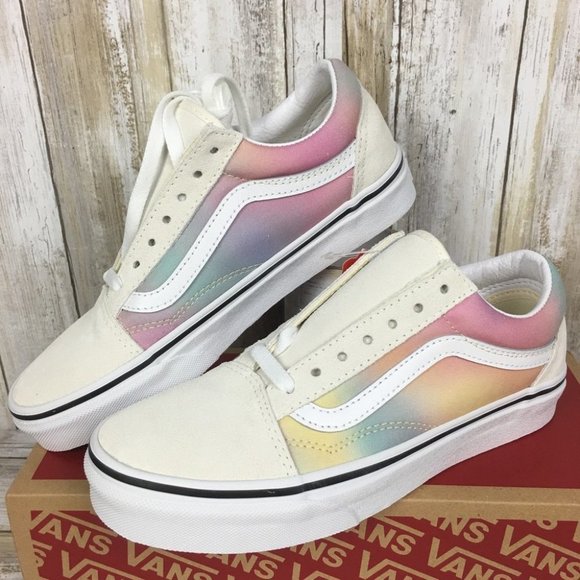 🍭Vans Old Skool Aura Shift Multi True White WMNS - Picture 2 of 12